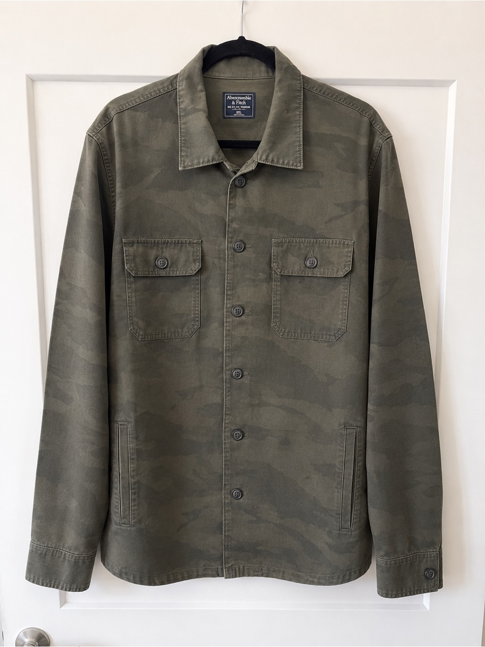 Abercrombie & Fitch Men's Camo Olive Field Jacket
